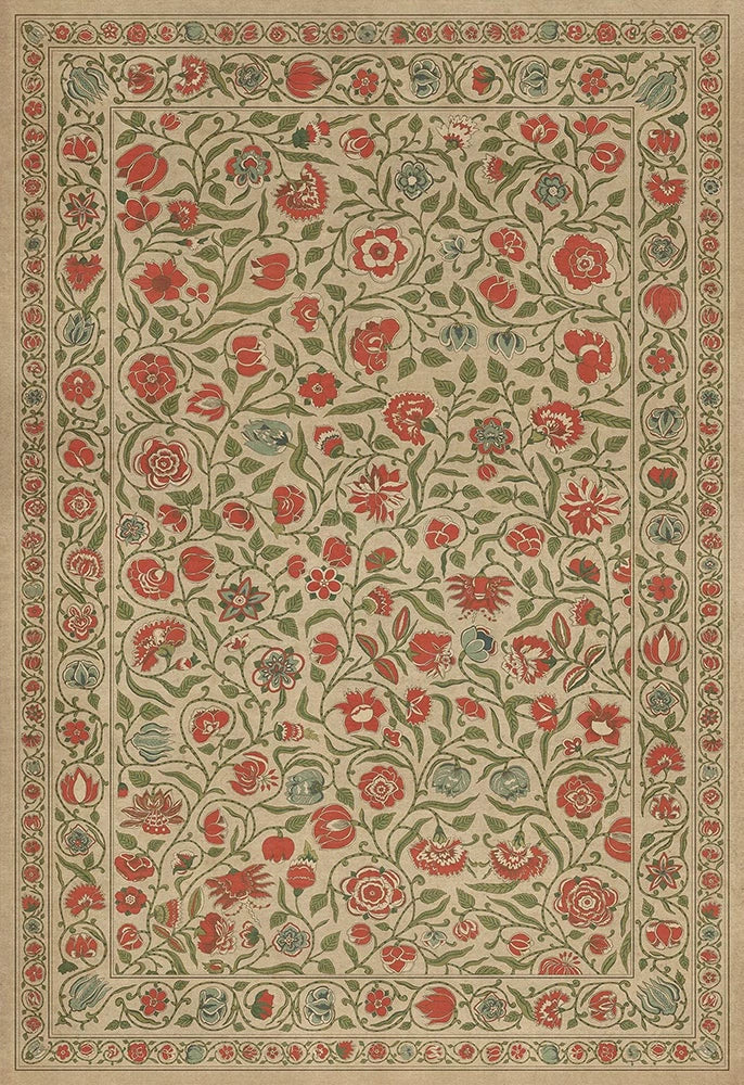 spicher and company williamsburg antique floral may we live together vinyl mat