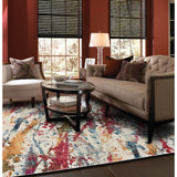 capel flame splatter 3814 ivory rug