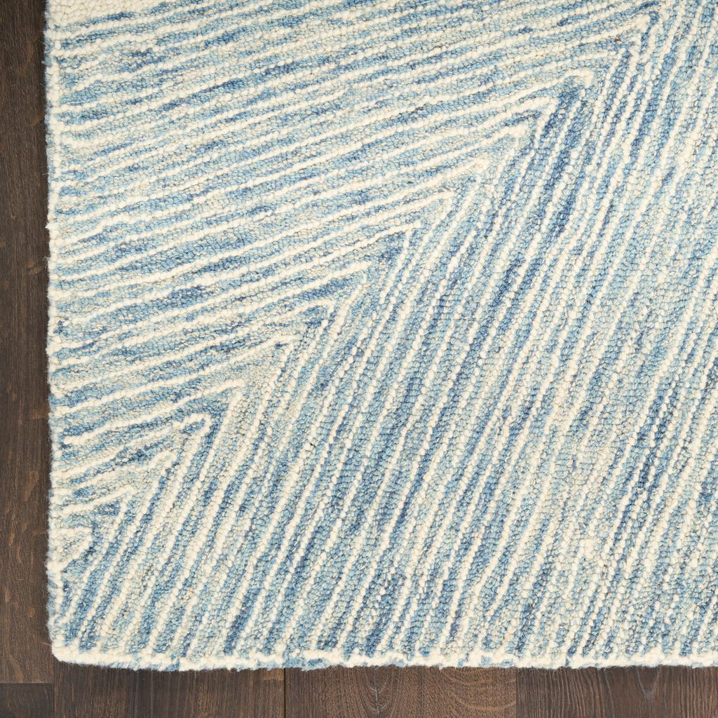nourison pure angles ang01 ivory blue rug