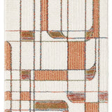 nourison nordic nrc17 ivory rust rug