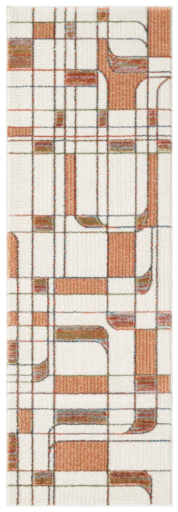 nourison nordic nrc17 ivory rust rug