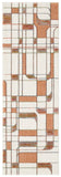 nourison nordic nrc17 ivory rust rug