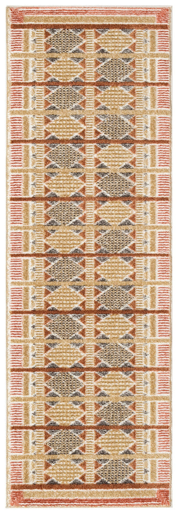 nourison nordic nrc06 rust multicolor rug