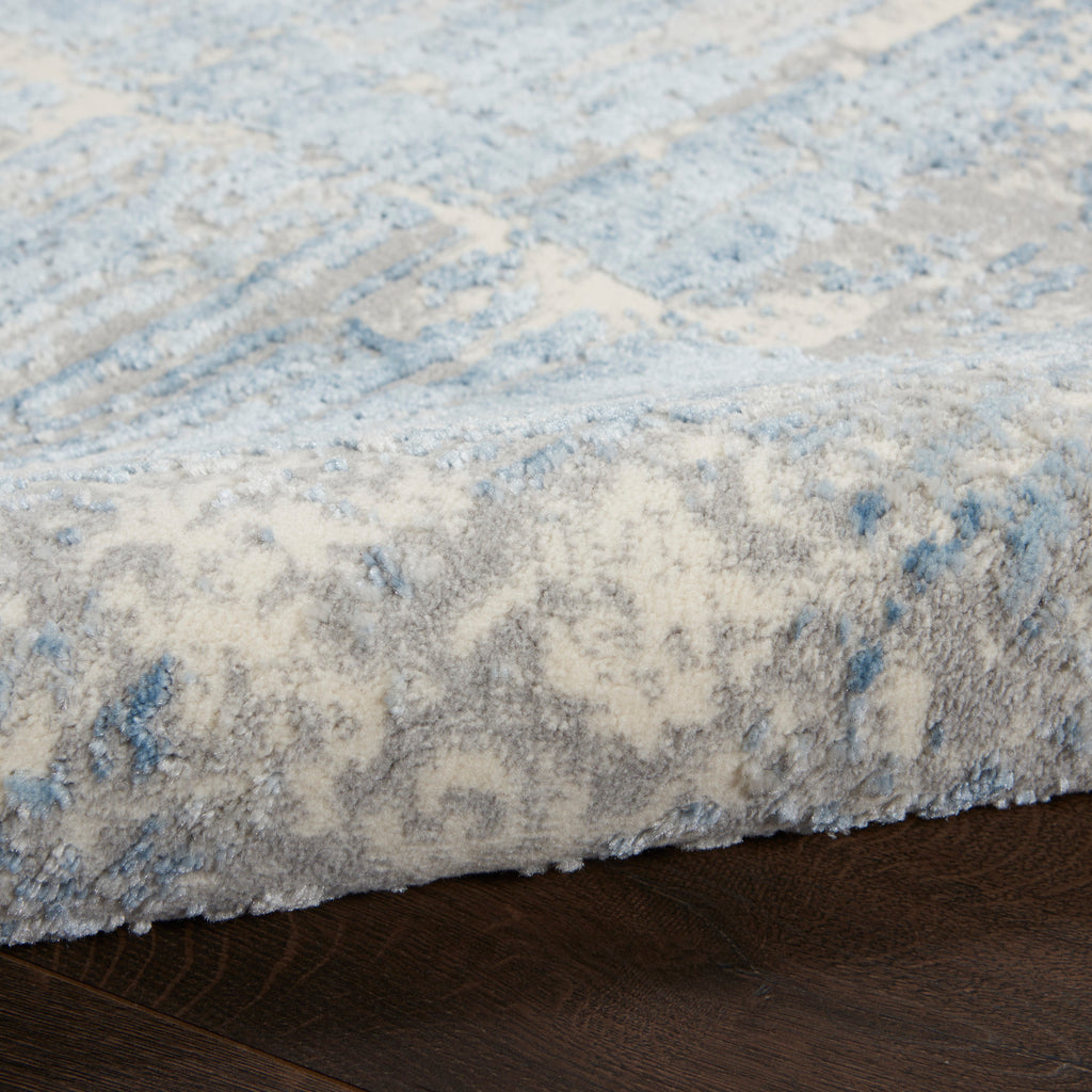 nourison solace sla02 ivory grey blue rug