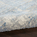 nourison solace sla02 ivory grey blue rug