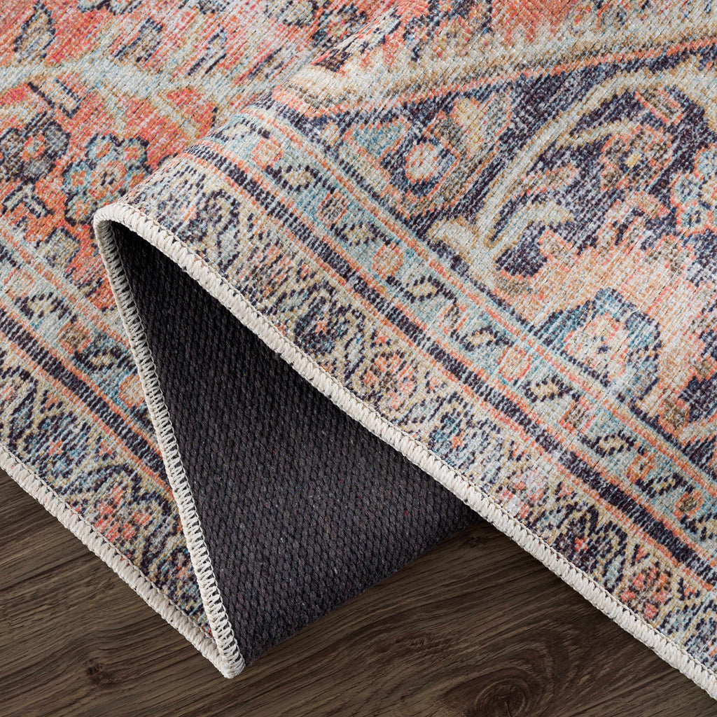Hauteloom Konstantina HGEBKONSTA1 Peach Machine Made Rug