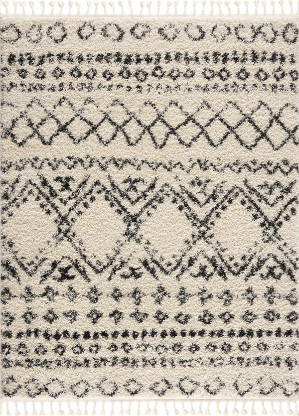 Hauteloom Duncans DNCNS Beige Machine Made Polypropylene Rug
