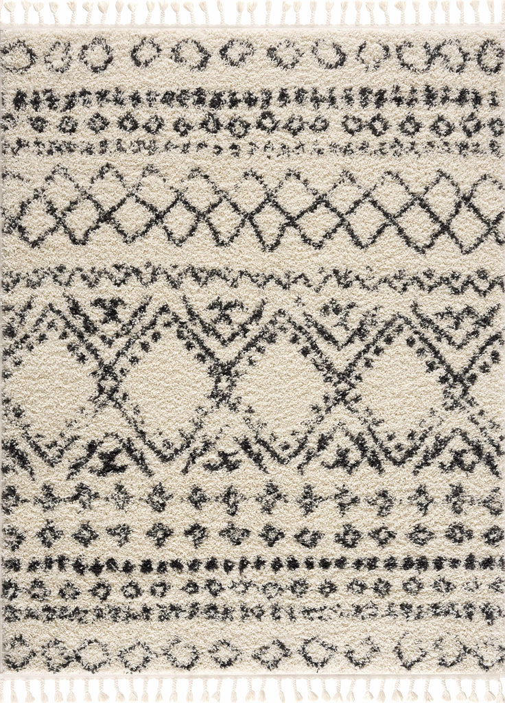 Hauteloom Duncans DNCNS Beige Machine Made Polypropylene Rug