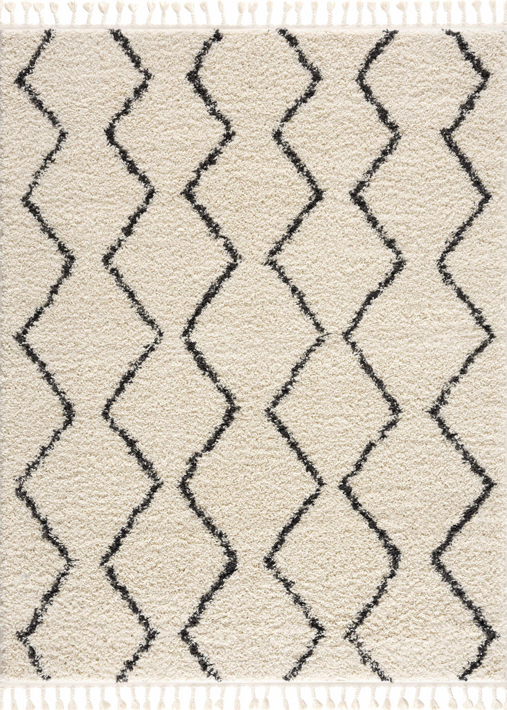Hauteloom West End WES Charcoal Machine Made Polypropylene Rug