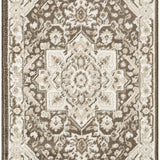 nourison dekor dek08 brown ivory rug