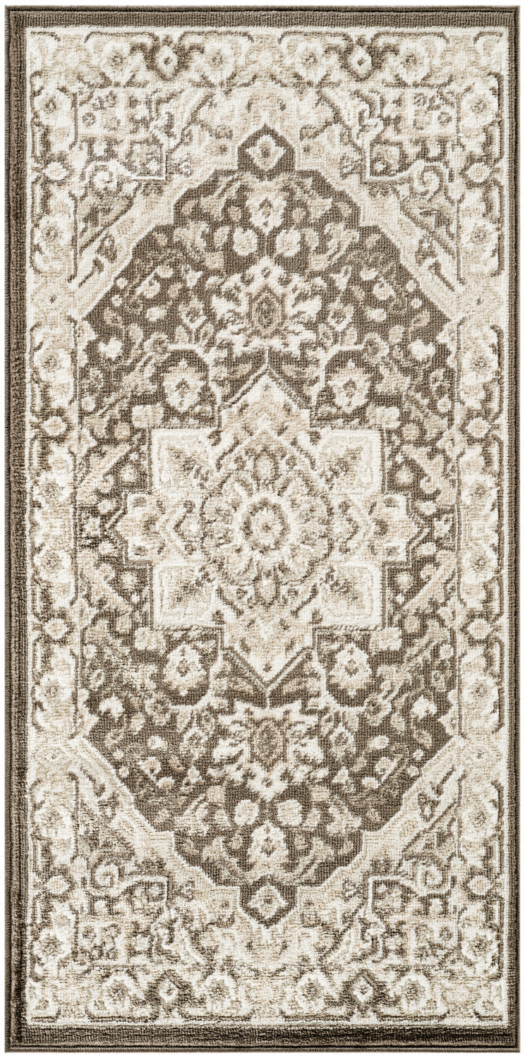 nourison dekor dek08 brown ivory rug