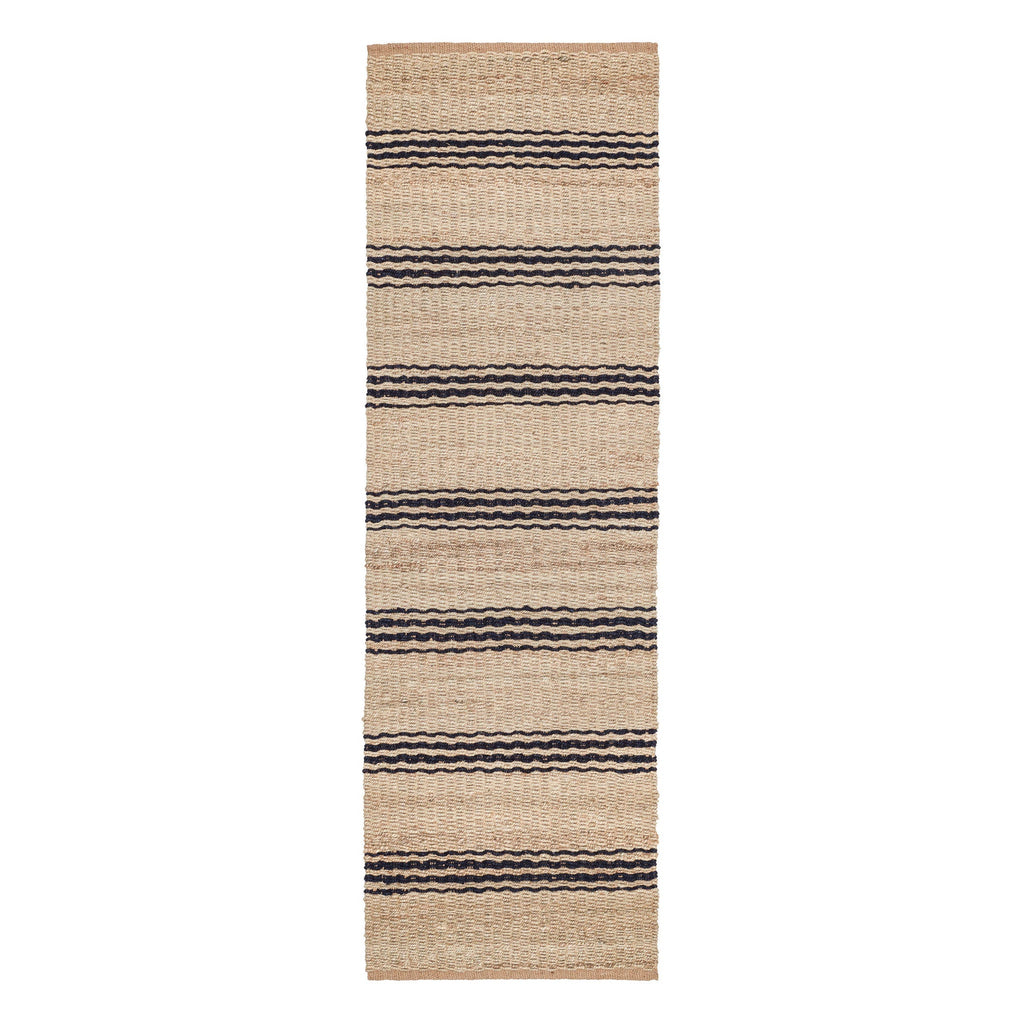 dash albert jute ticking rda321 indigo rug