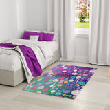 nourison imagination ima07 purple rug