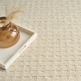 nourison pure grids pgr01 ivory beige rug