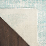 nourison harmony hay02 ivory aqua rug