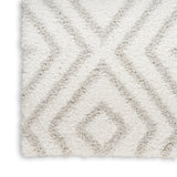 nourison modern shag mmd01 ivory silver rug