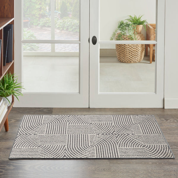 nourison natural texture ntx02 charcoal ivory rug