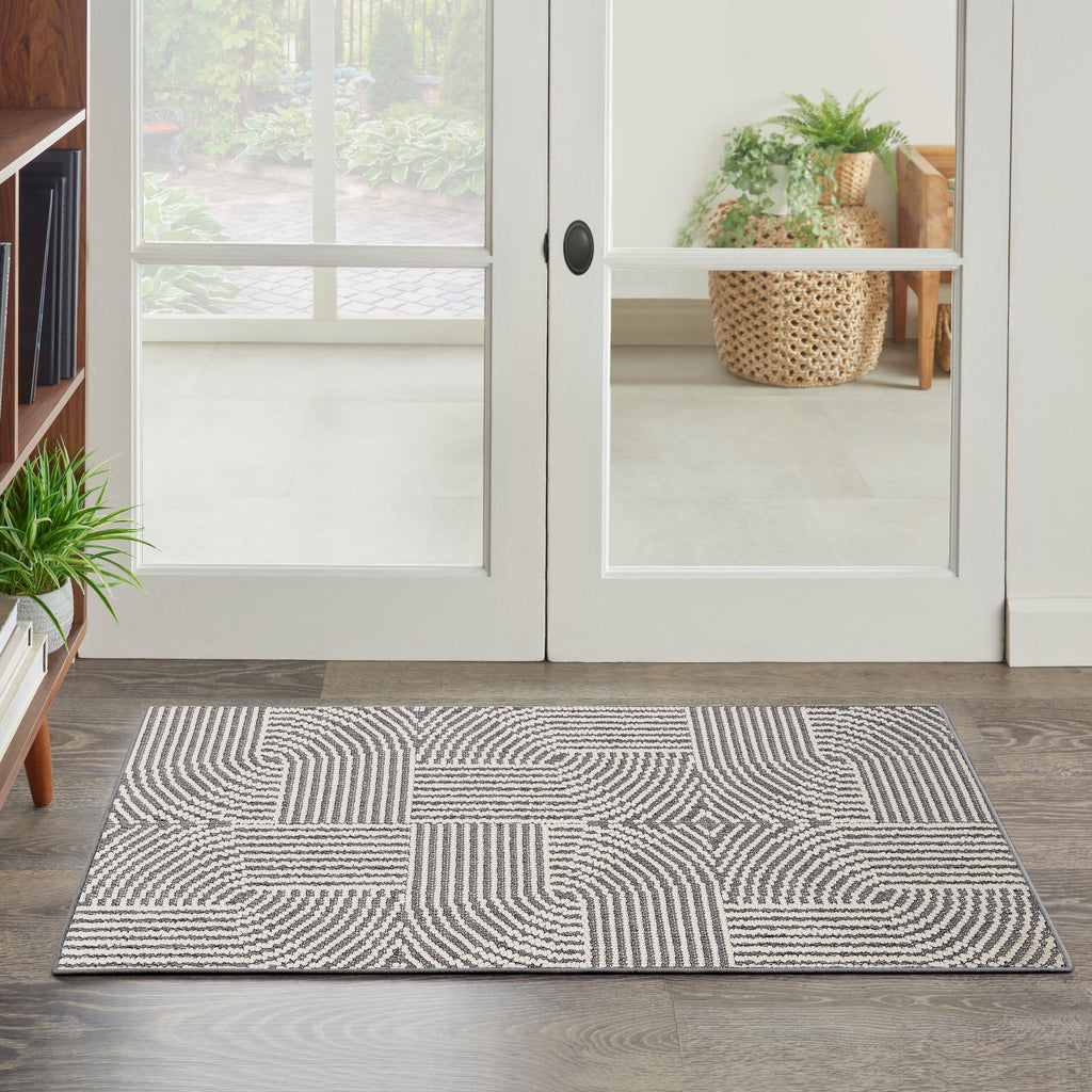 nourison natural texture ntx02 charcoal ivory rug