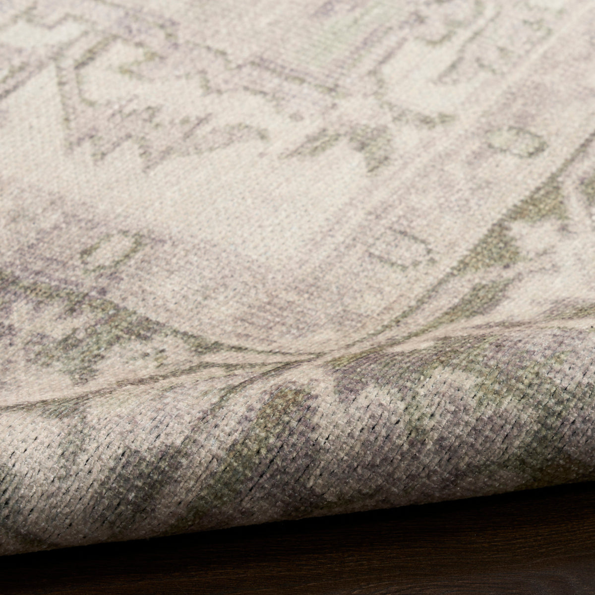 nourison vintage washables vws08 green rug