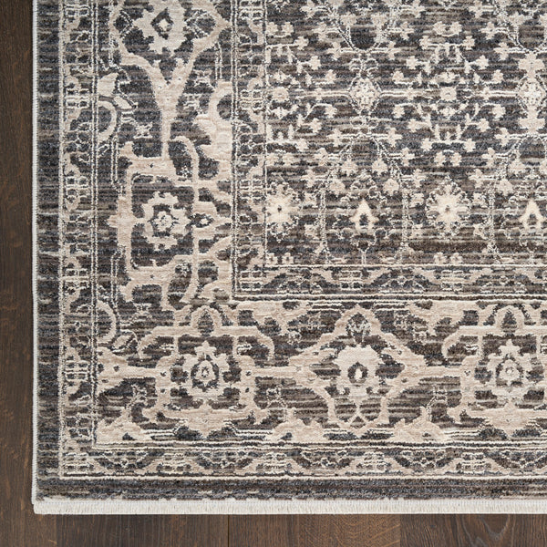 nourison shadows shw04 charcoal ivory rug