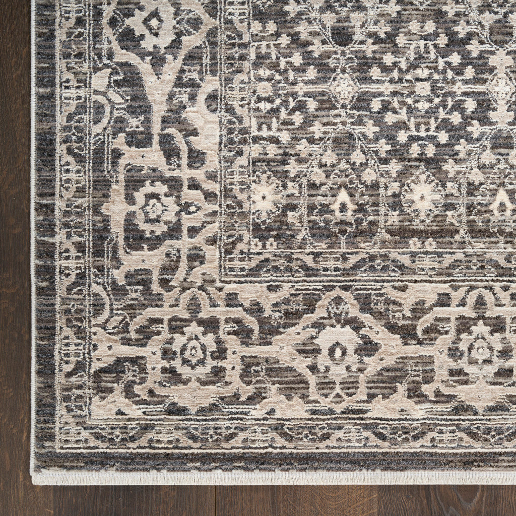 nourison shadows shw04 charcoal ivory rug