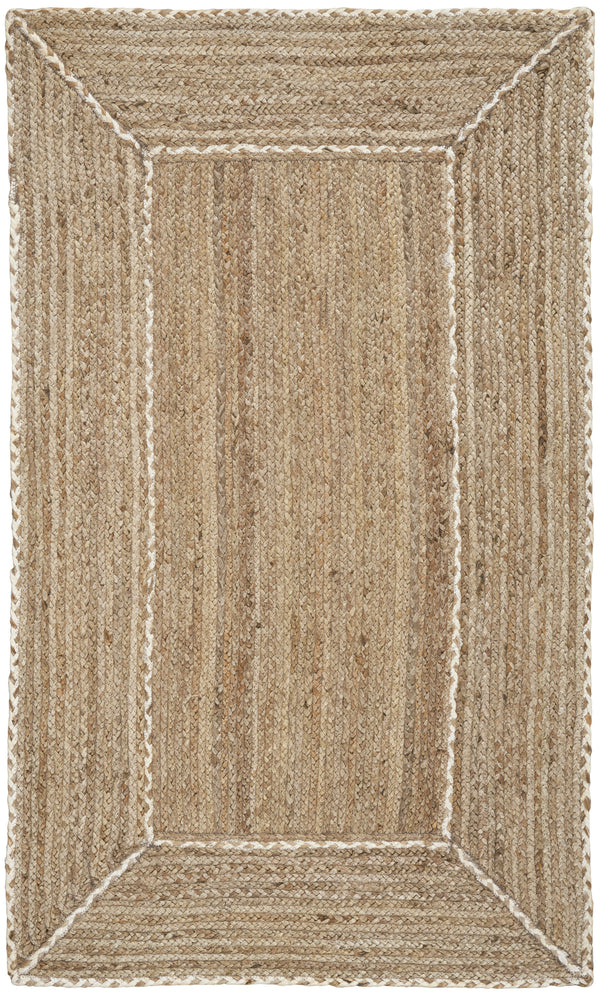 nourison terrazzo jute trj01 natural grey rug
