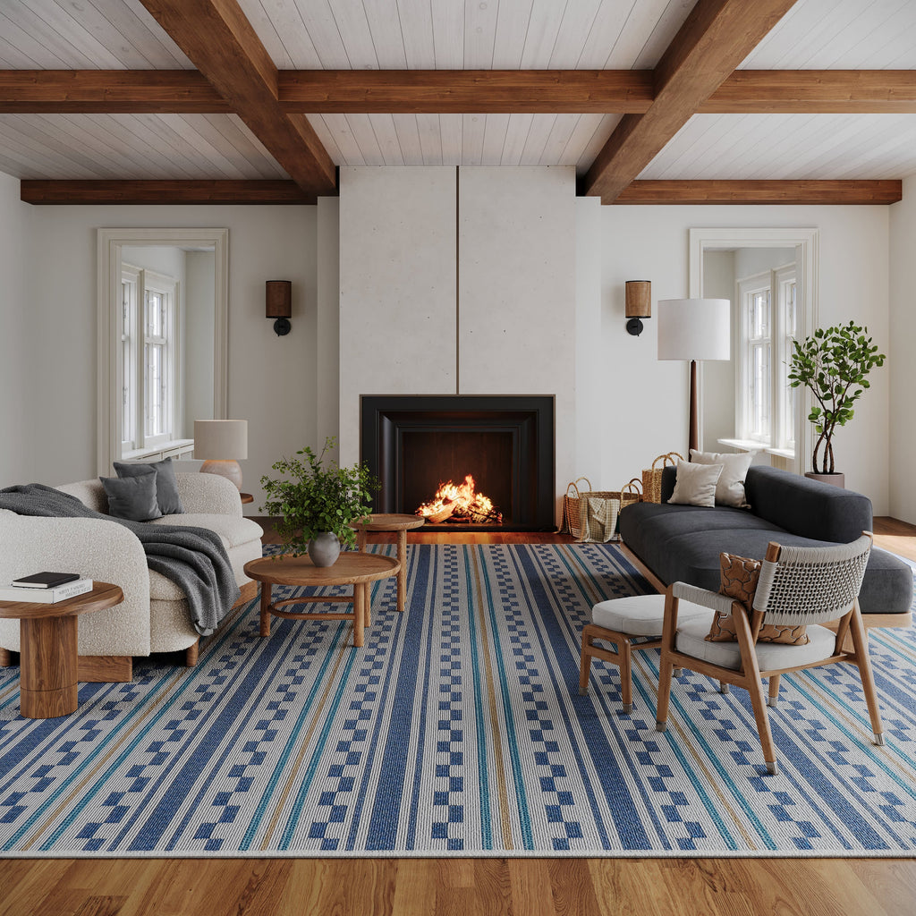 dash albert capri da2437 blue woven flatwoven polypropylene rug