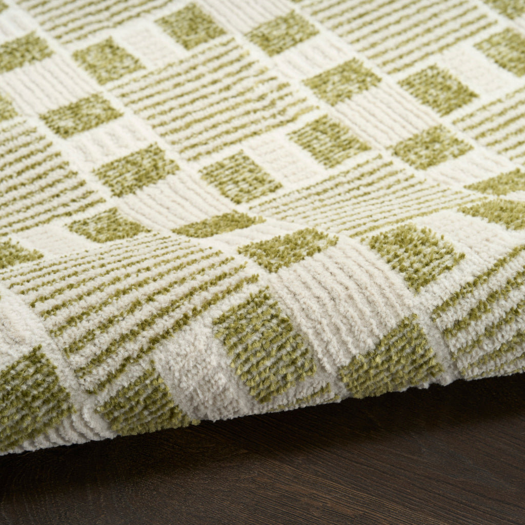 nourison nordic nrc13 green rug