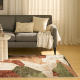 nourison nordic nrc18 beige multi rug