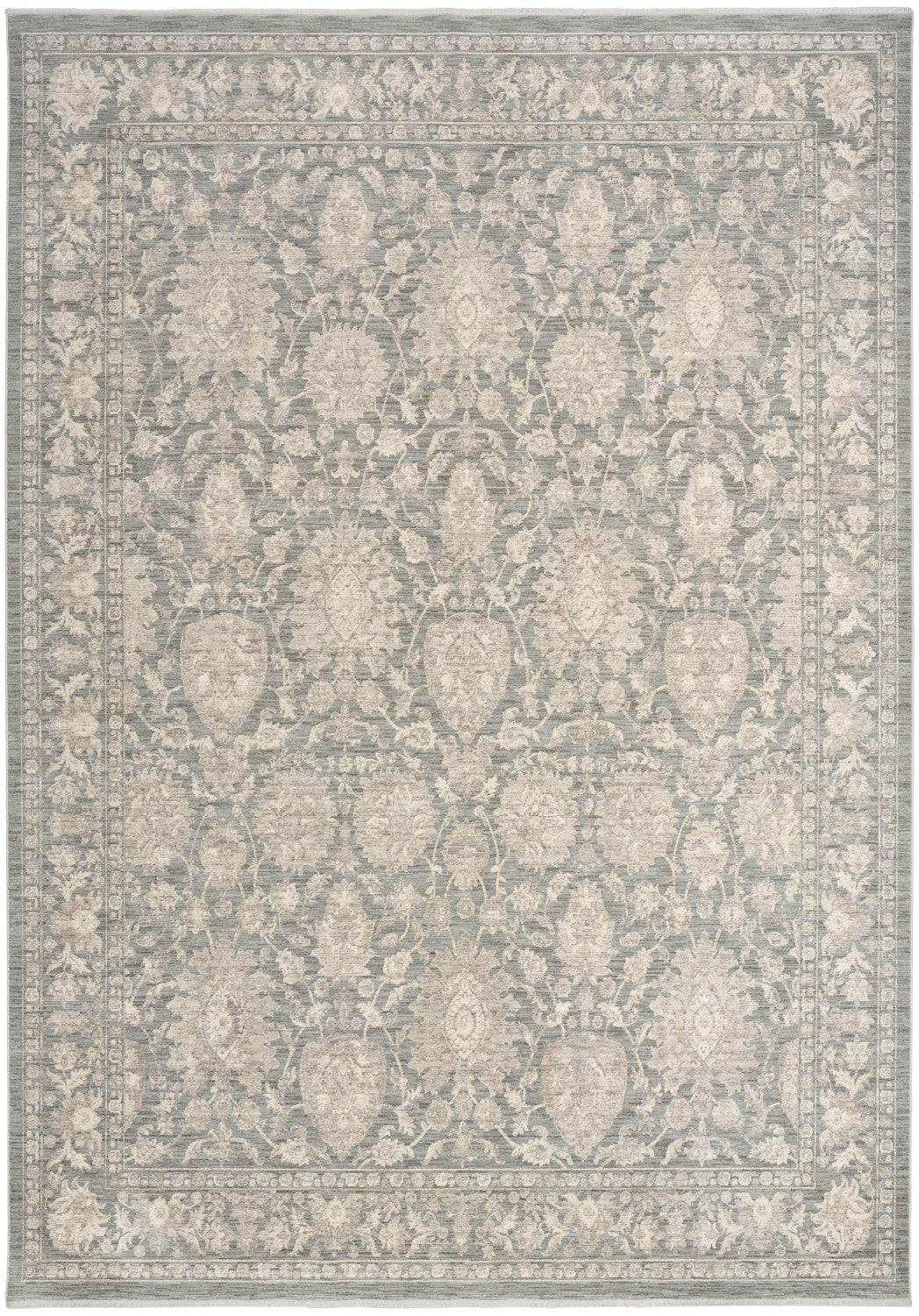 nourison shadows shw08 sage ivory rug