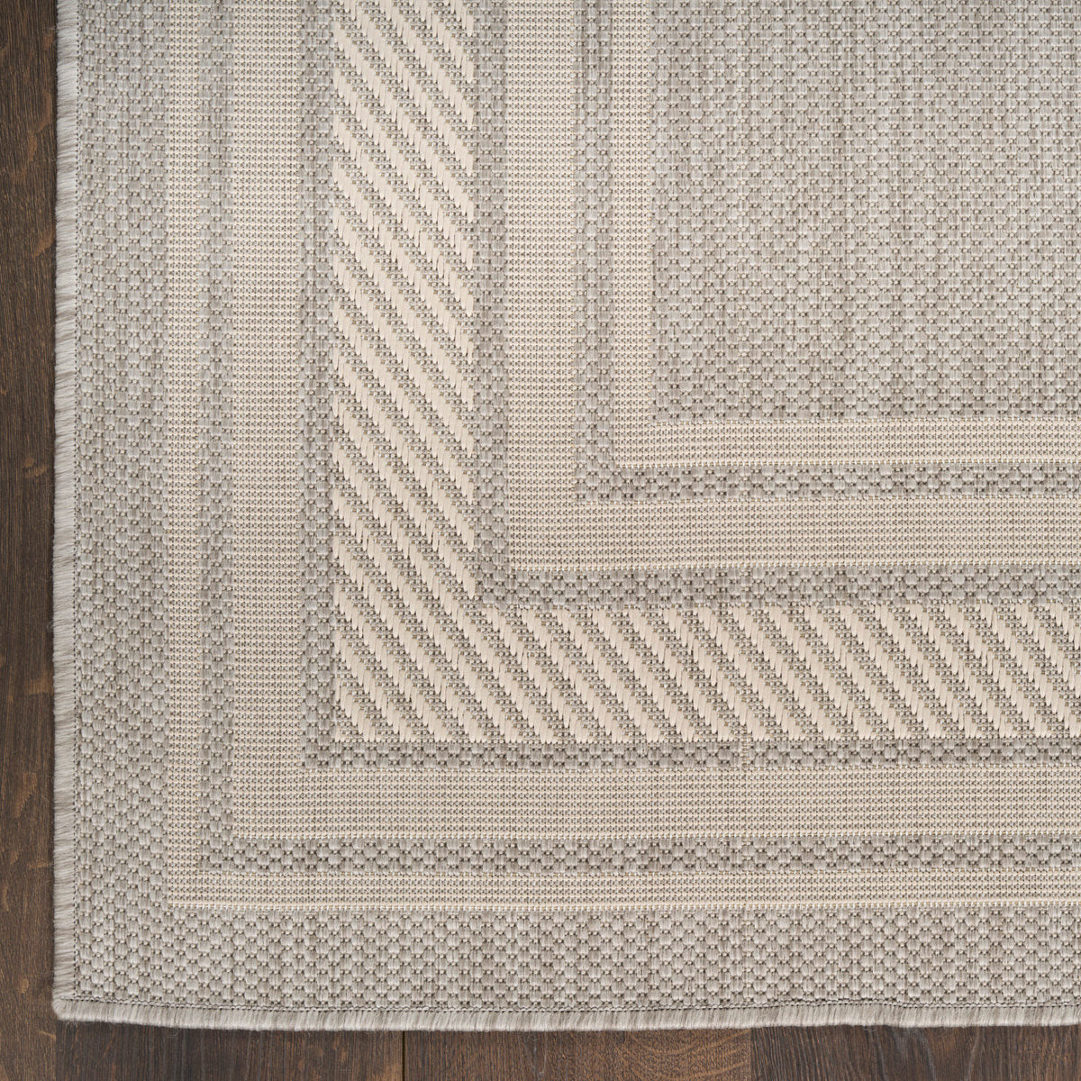 nourison horizon indoor outdoor hoz03 grey rug