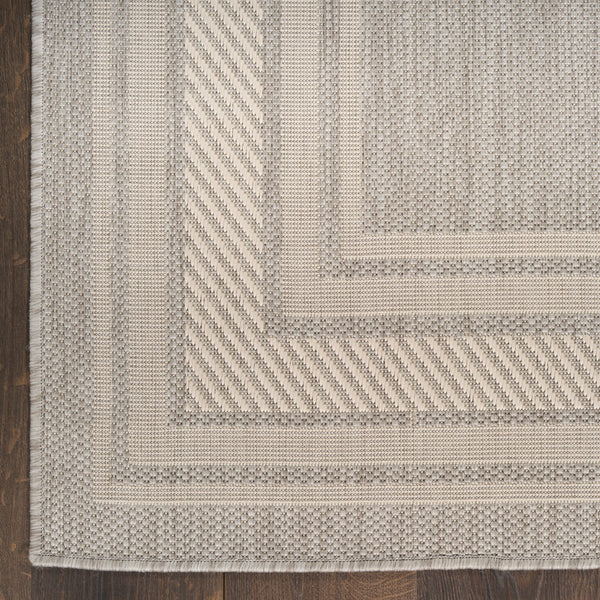 nourison horizon indoor outdoor hoz03 grey rug