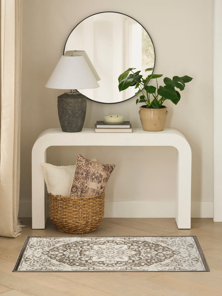 nourison dekor dek08 brown ivory rug