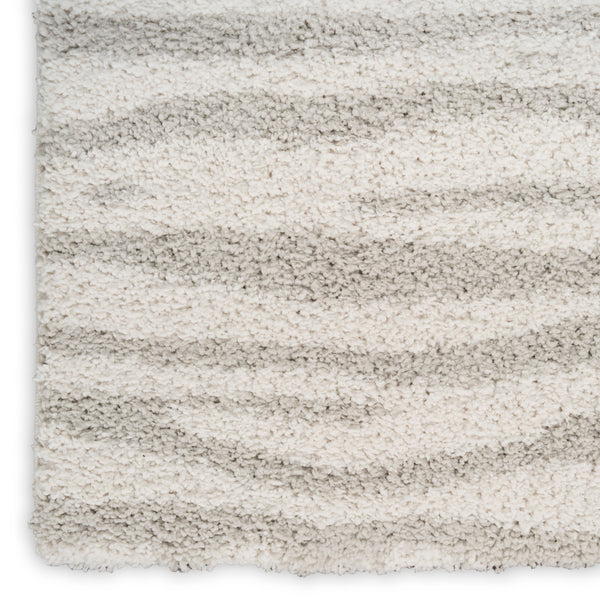 nourison modern shag mmd05 ivory grey rug