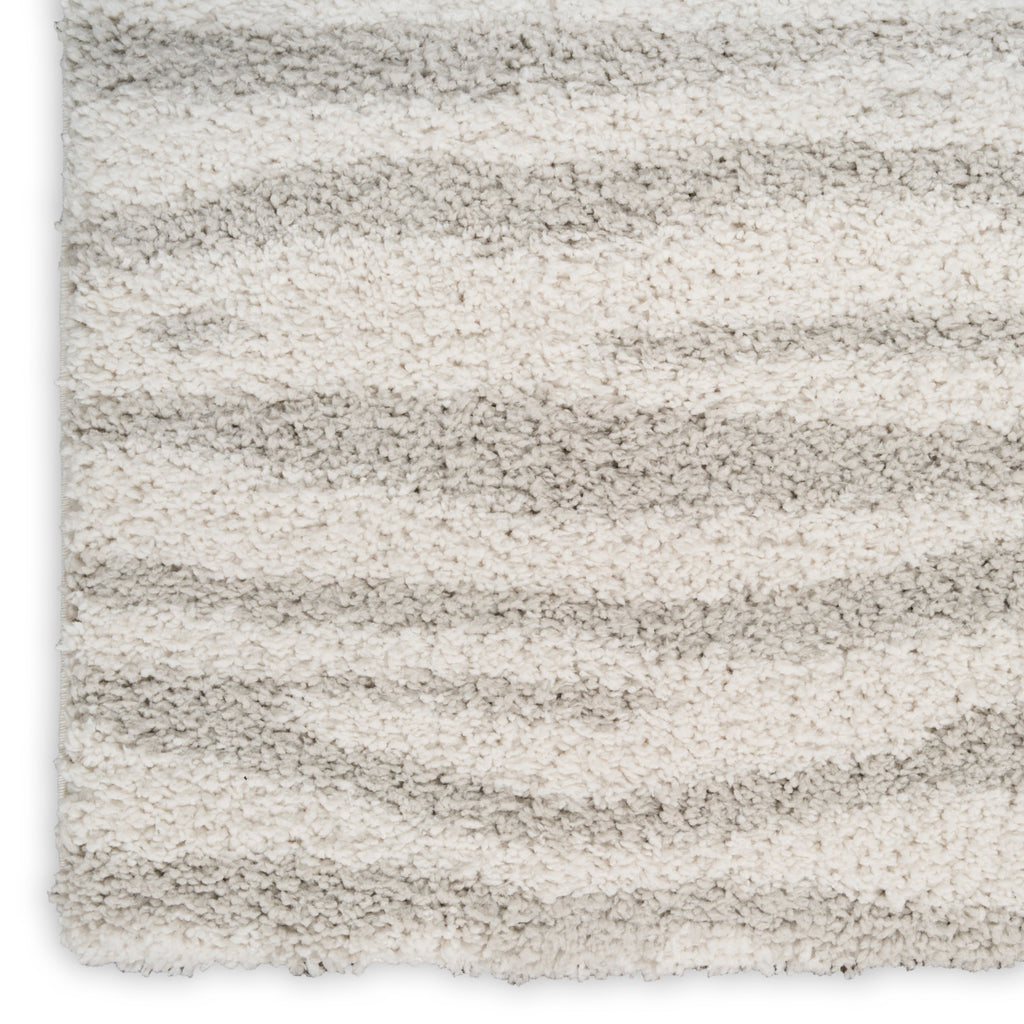 nourison modern shag mmd05 ivory grey rug