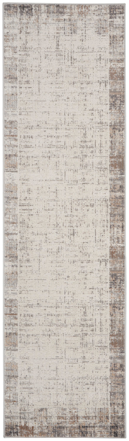 nourison elation etn05 ivory grey rug