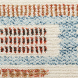 nourison nordic nrc16 ivory rust rug
