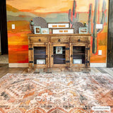 Hauteloom Isugod ISU Beige Machine Made Polyester Rug