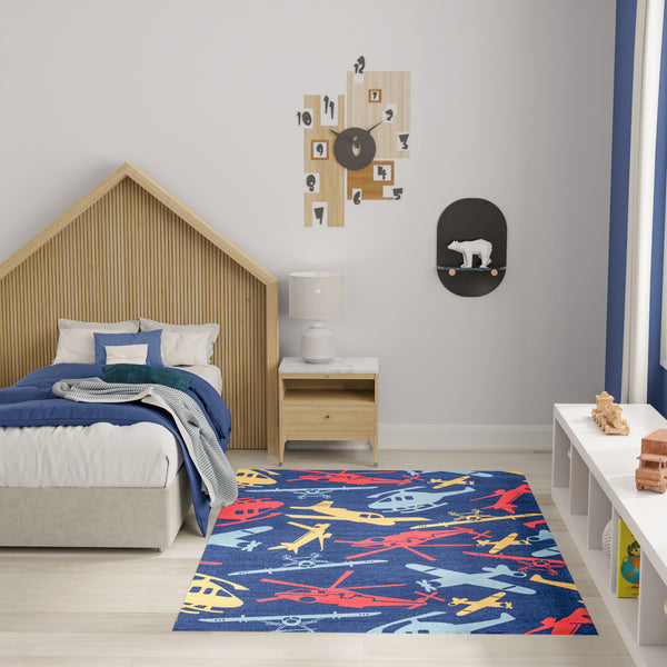 nourison imagination ima06 navy multicolor rug