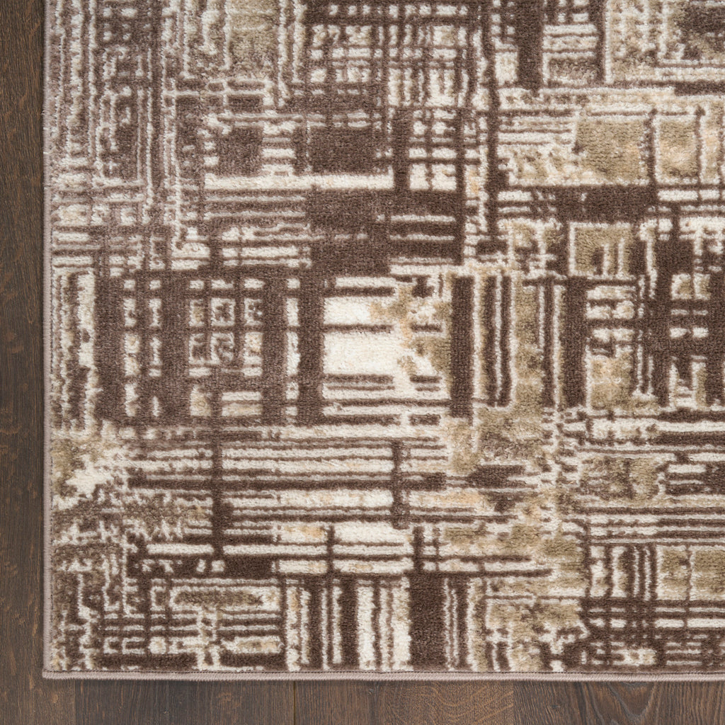 nourison dekor dek11 brown rug