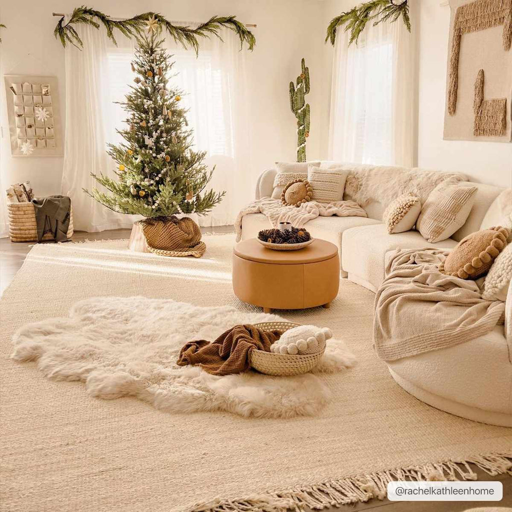 Hauteloom Iantha IAN Ivory Woven/Flatwoven Jute Rug