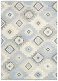 nourison copenhagen cpn01 ivory blue rug
