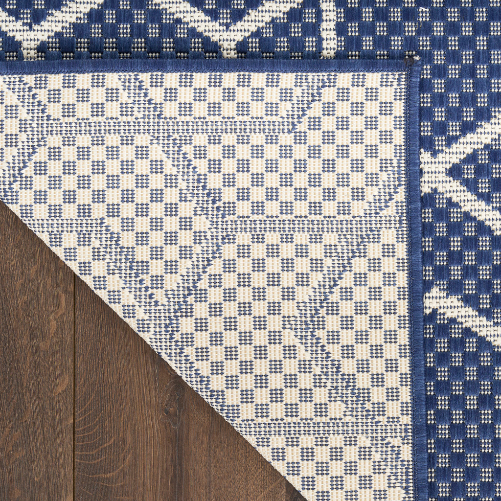 nourison horizon indoor outdoor hoz01 navy rug