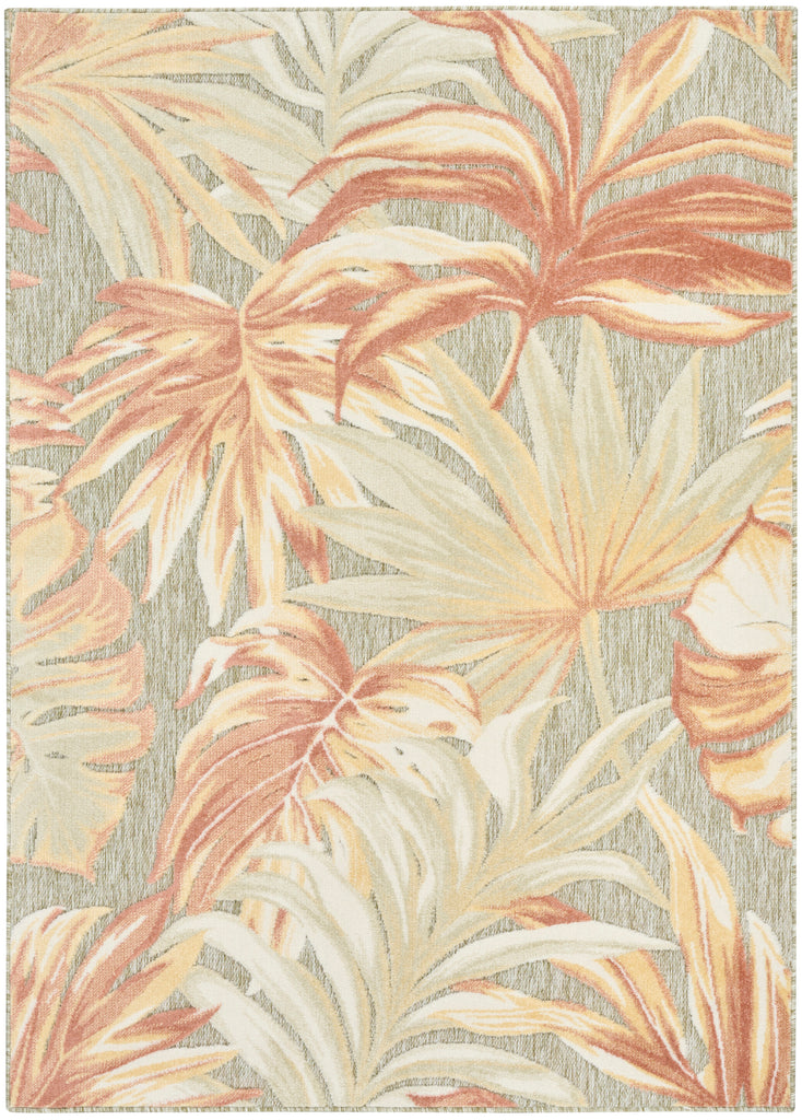 nourison aloha alh43 sage rose rug