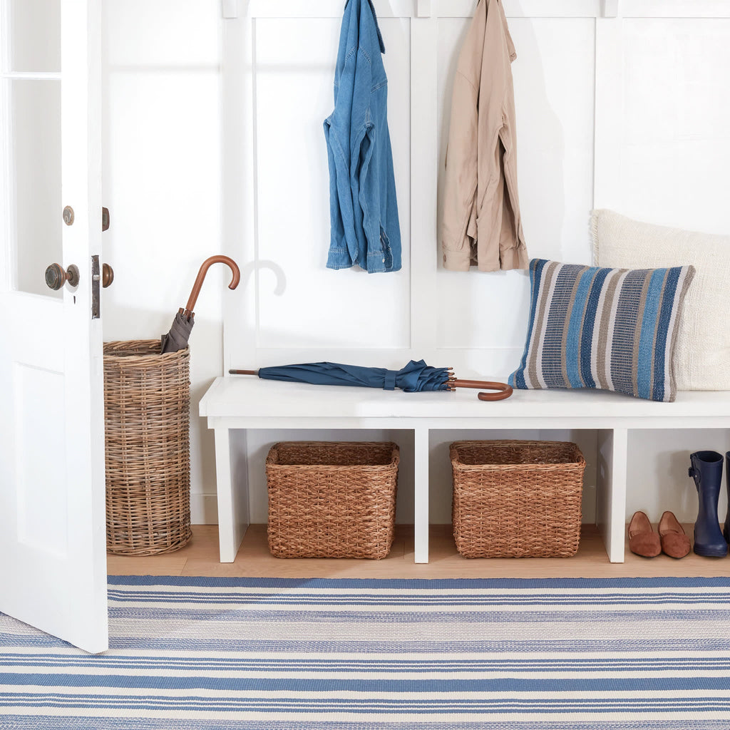 dash albert quincy stripe da2287 denim woven flatwoven polypropylene rug