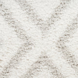 nourison modern shag mmd01 ivory silver rug