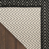 nourison horizon indoor outdoor hoz02 black rug