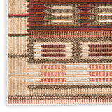 nourison nordic nrc16 rust rug