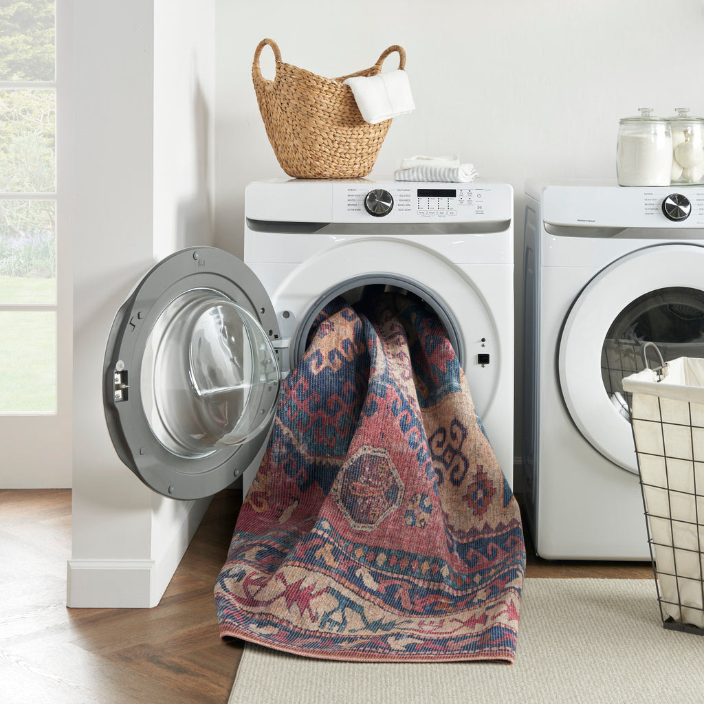 nourison new concept washables sr105 red navy rug