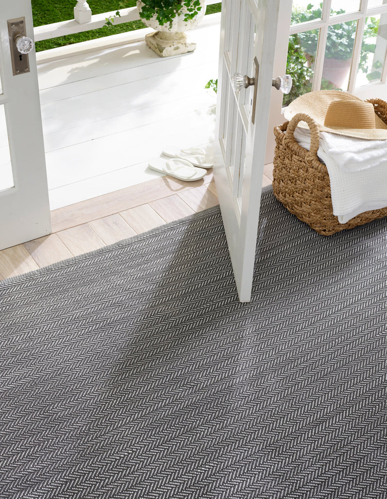 dash albert herringbone da289 shale rug